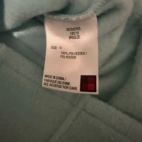 🩵 Woolrich Women’s Fleece Vest – Size Small (Breeze Blue) 🩵 - Picture 8 of 8